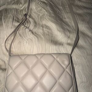 H&M White Quilted Crossbody Bag